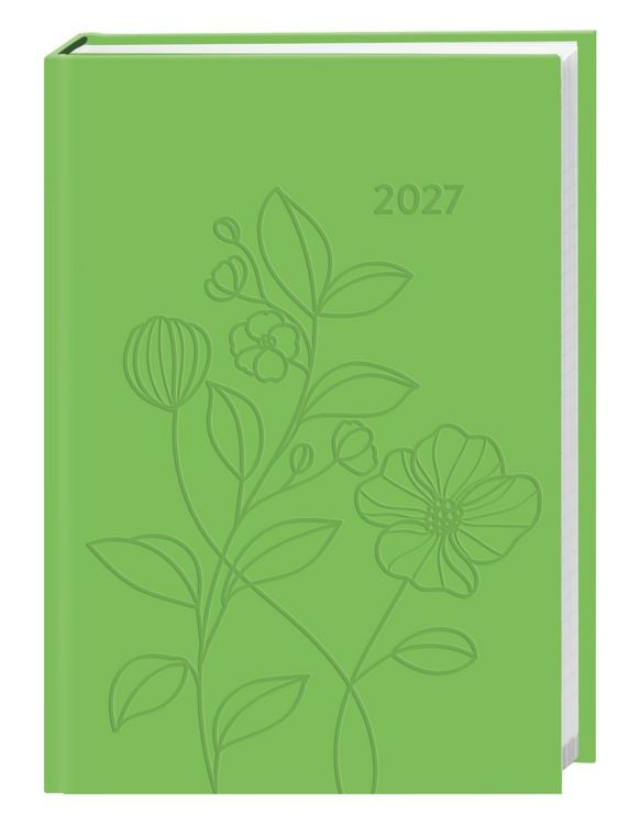 Produktbild: Kalenderbuch A7 gr&uuml;n 2027