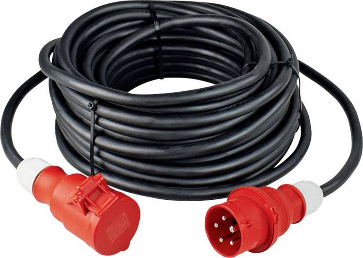 Produktbild: AS Schwabe 61360 Strom Verl&auml;ngerungskabel 16A Schwarz 5.00m H07RN-F 5G 2,5mm&sup2;
