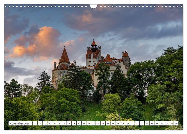 Produktbild: Rum&auml;niens ber&uuml;hmte Burgen (Wandkalender 2026 DIN A3 quer), CALVENDO Monatskalender