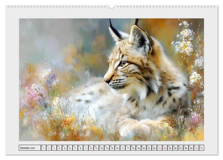 Produktbild: Luchse. Meister der Tarnung im Wald (Wandkalender 2027 DIN A2 quer), CALVENDO Monatskalender