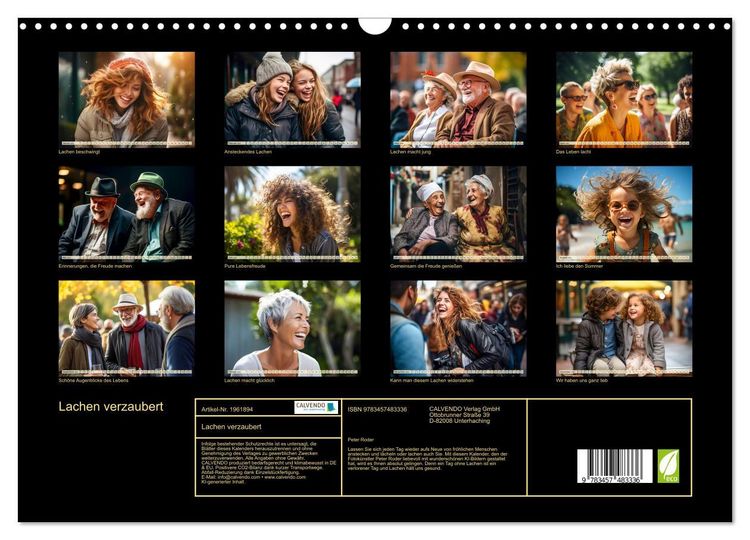 Produktbild: Lachen verzaubert (Wandkalender 2026 DIN A3 quer), CALVENDO Monatskalender