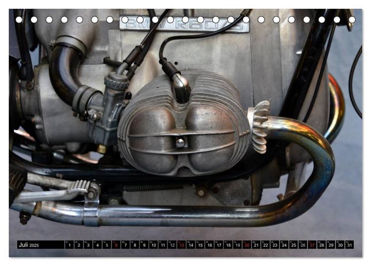 Produktbild: BMW R 60/5 (Tischkalender 2025 DIN A5 quer), CALVENDO Monatskalender