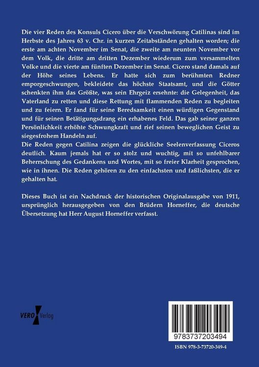 Produktbild: Reden gegen Catilina