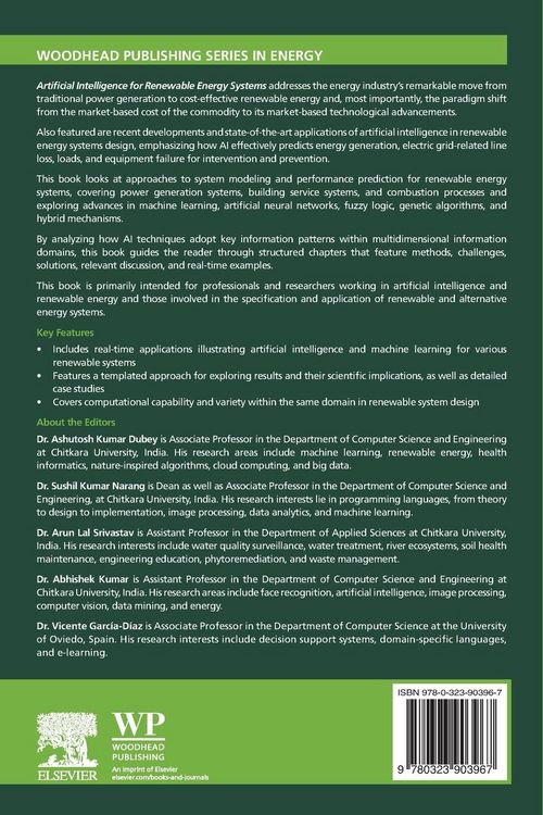 Produktbild: Artificial Intelligence for Renewable Energy systems