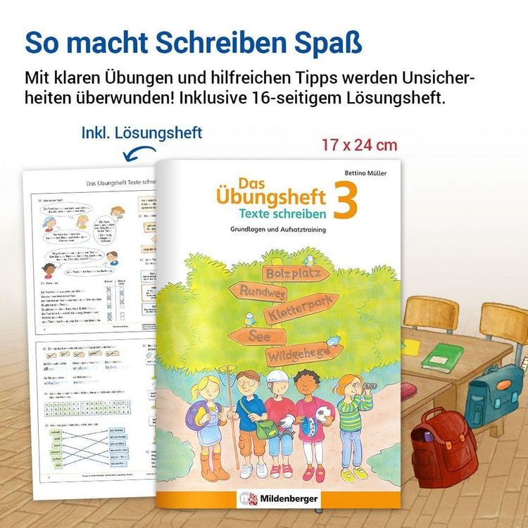 Produktbild: Das &Uuml;bungsheft Texte schreiben 3