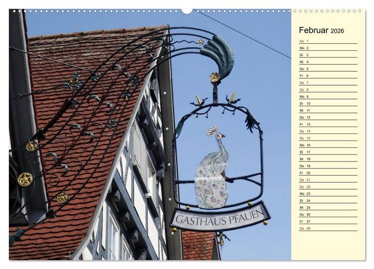 Produktbild: Unterwegs in Schorndorf (Wandkalender 2026 DIN A2 quer), CALVENDO Monatskalender