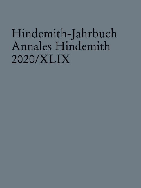 Produktbild: Hindemith-Jahrbuch