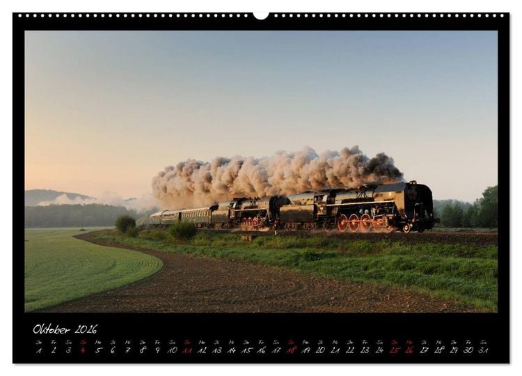 Produktbild: Faszination Dampflokomotive (hochwertiger Premium Wandkalender 2026 DIN A2 quer), Kunstdruck in Hochglanz