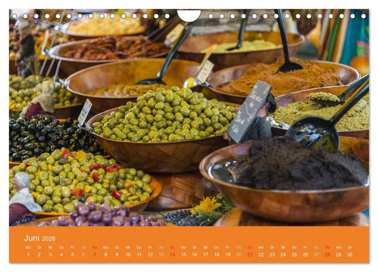 Produktbild: March&eacute; Provencal - M&auml;rkte der Provence (Wandkalender 2026 DIN A4 quer), CALVENDO Monatskalender
