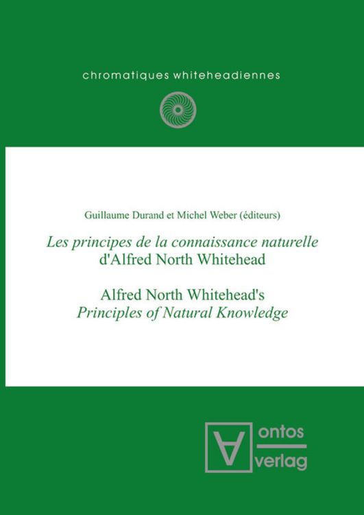 Produktbild: Les principes de la connaissance naturelle d'Alfred North Whitehead