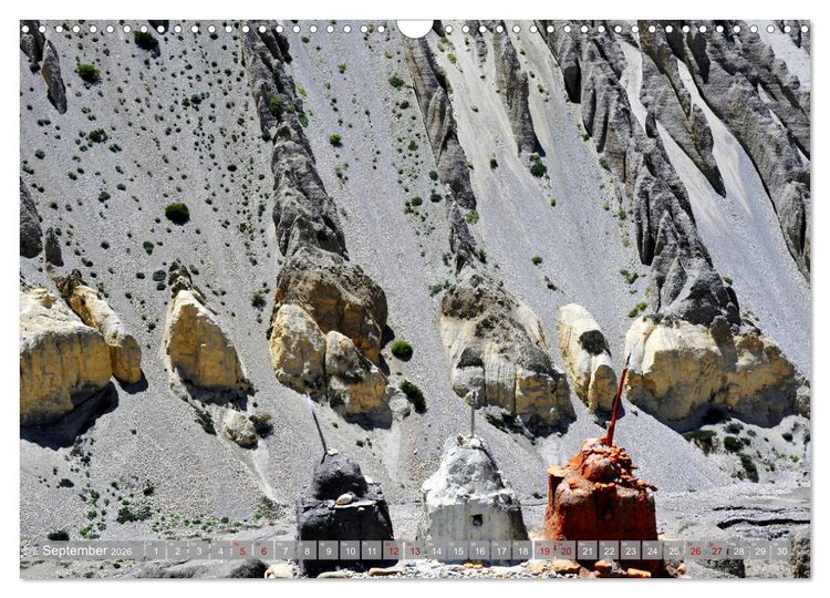 Produktbild: Tsch&ouml;rten, Architektur des Himalaya (Wandkalender 2026 DIN A3 quer), CALVENDO Monatskalender
