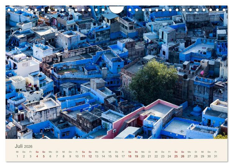 Produktbild: Rajasthan - Architektur im Land der K&ouml;nige (Wandkalender 2026 DIN A4 quer), CALVENDO Monatskalender