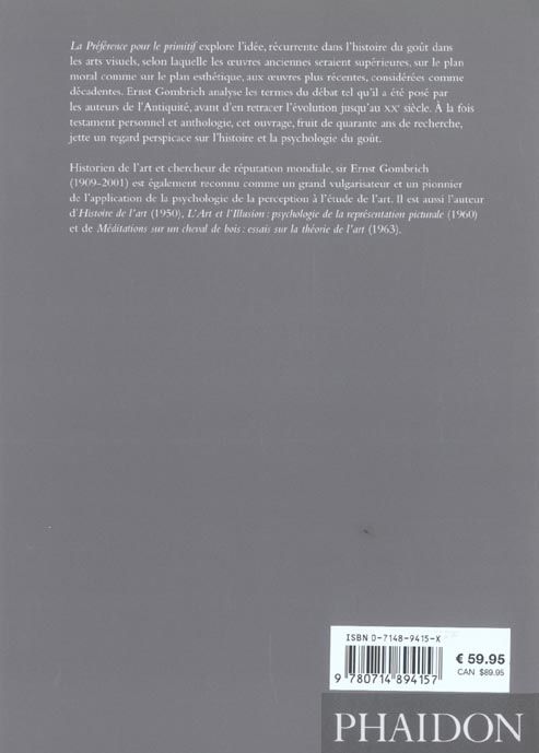 Produktbild: La pr&eacute;f&eacute;rence pour le primitif
