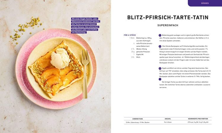 Produktbild: Air Fryer - Das Kochbuch. 100 leckere Rezepte f&uuml;r den Air Fryer: Von knusprigen Snacks &uuml;ber herzhafte Hauptgerichte bis hin zu s&uuml;&szlig;en Desserts