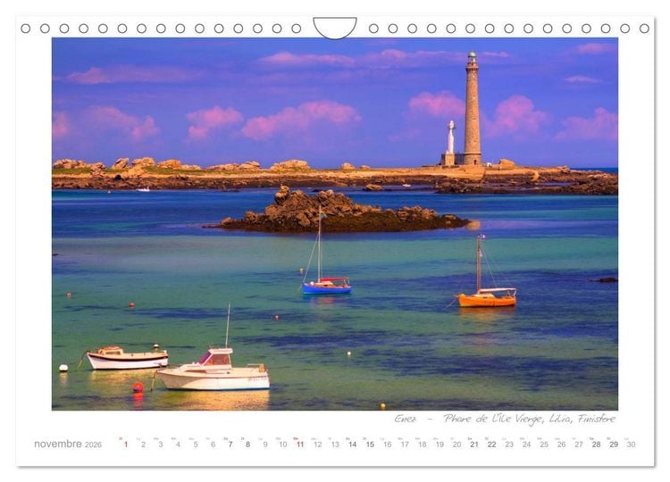 Produktbild: Rêves de Bretagne - Breizh (Calendrier mural 2026 DIN A4 vertical), CALVENDO calendrier mensuel