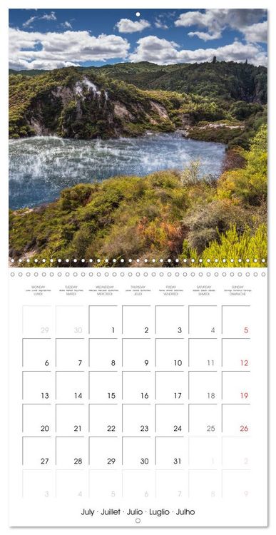 Produktbild: Adventure in Paradise &ndash; New Zealand&rsquo;s North Island (Wall Calendar 2026 12 &times; 12 Inch) CALVENDO 12 Month Wall Calendar