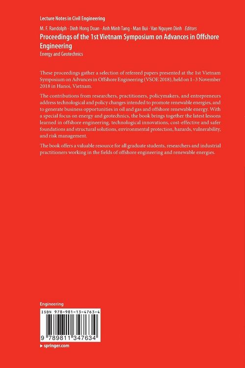 Produktbild: Proceedings of the 1st Vietnam Symposium on Advances in Offshore Engineering