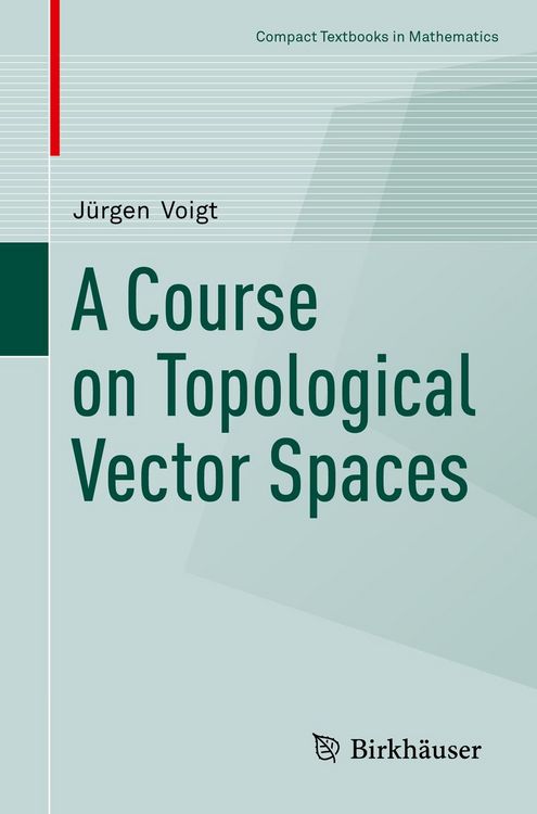 Produktbild: A Course on Topological Vector Spaces