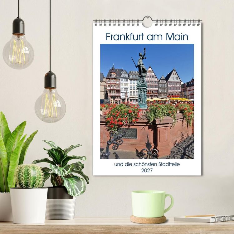 Produktbild: Frankfurt am Main und die sch&ouml;nsten Stadtteilen (Wandkalender 2027 DIN A4 hoch), CALVENDO Monatskalender