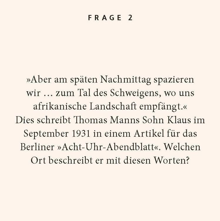 Produktbild: Thomas Mann-Quiz