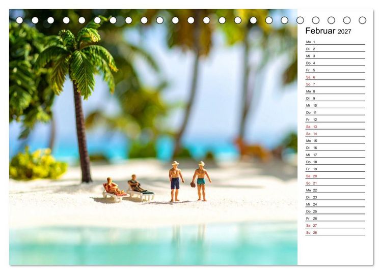 Produktbild: Miniatur Weltreise (Tischkalender 2027 DIN A5 quer), CALVENDO Monatskalender