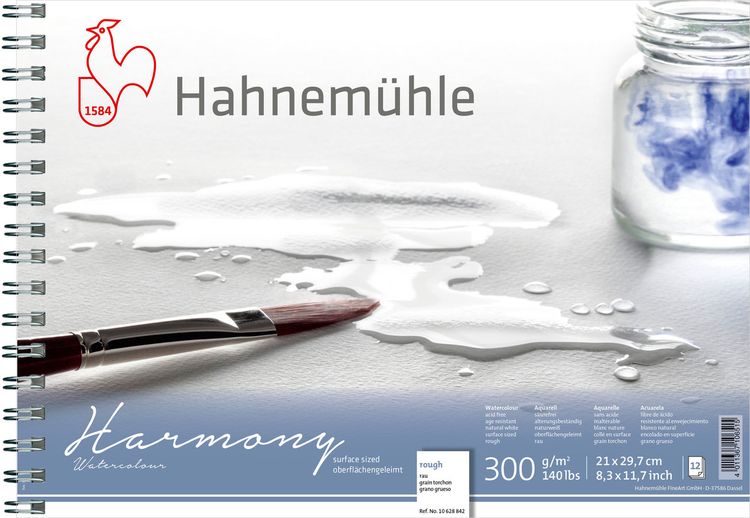 Produktbild: Hahnem&uuml;hle Papier Harmony Watercolour, DIN A 4, 300 g/m&sup2;
