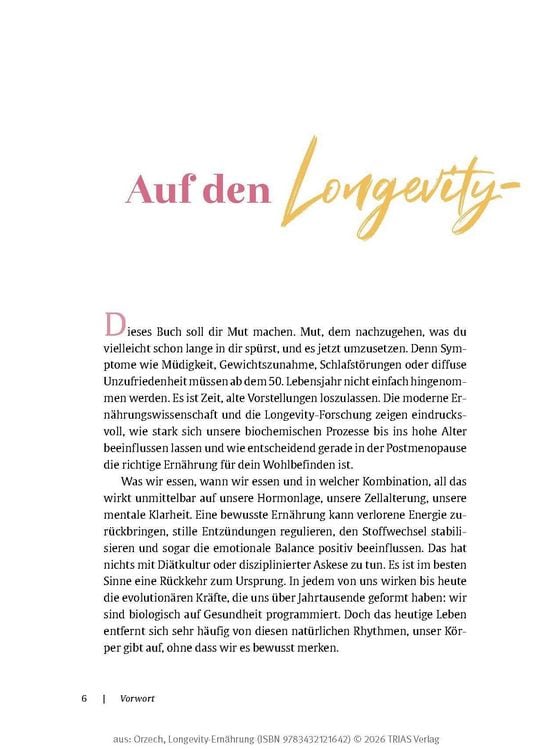 Produktbild: Longevity-Ern&auml;hrung