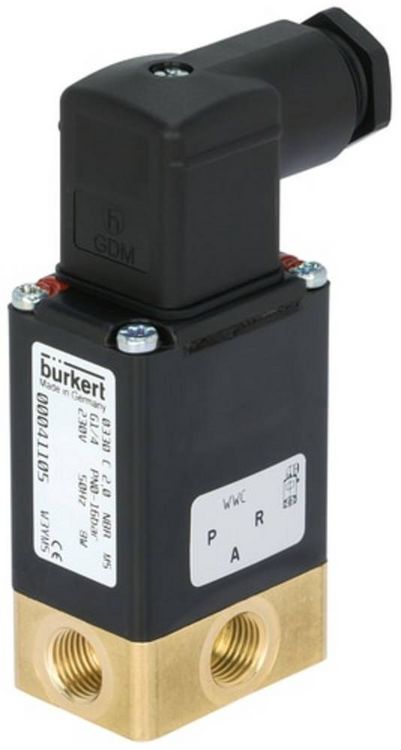 Produktbild: B&uuml;rkert Direktgesteuertes Ventil 41107 0330 24 V/DC G 1/4 Muffe Nennweite (Details) 3 mm 1 St.