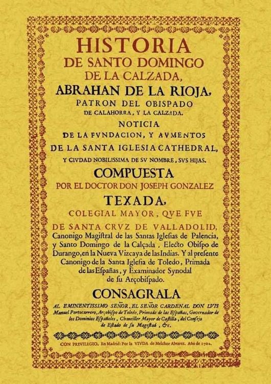 Produktbild: Historia de Santo Domingo de la Calzada, Abrahan de La Rioja