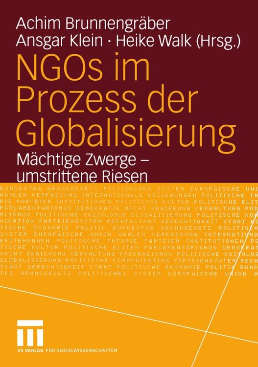 Produktbild: NGOs im Prozess der Globalisierung