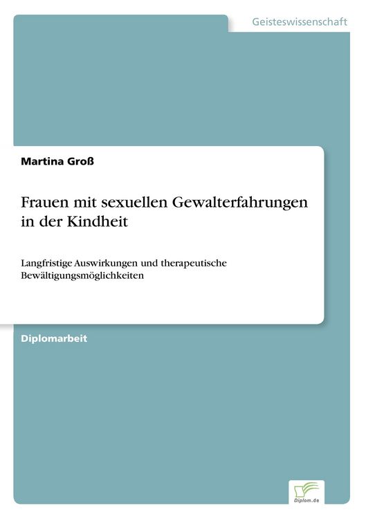 Produktbild: Frauen mit sexuellen Gewalterfahrungen in der Kindheit