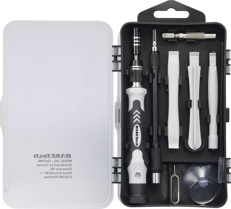 Produktbild: Basetech BT-2247898 Bit-Set 116teilig inkl. Bithalter-Schraubendreher