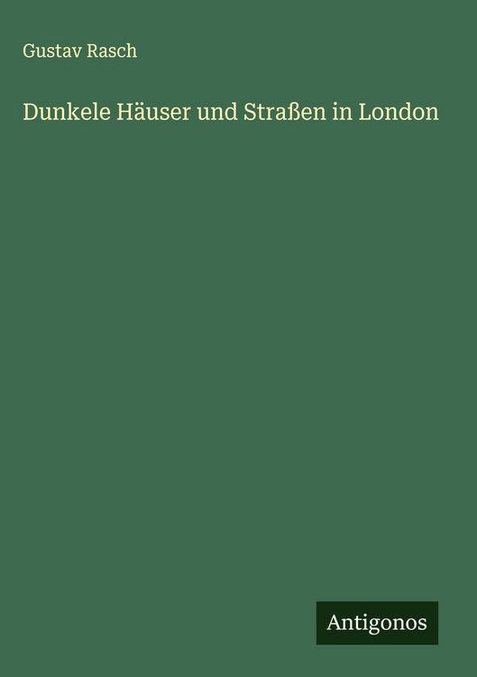 Produktbild: Dunkele H&auml;user und Stra&szlig;en in London