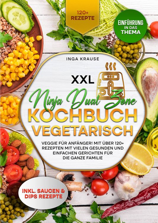 Produktbild: XXL Ninja Dual Zone Kochbuch Vegetarisch