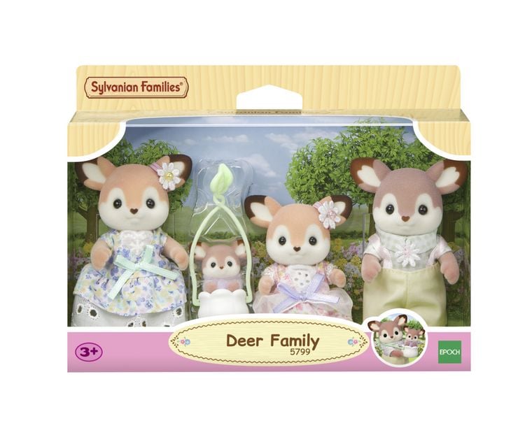 Produktbild: Sylvanian Families 5799 - Deer Family, Reh Familie, Spielset