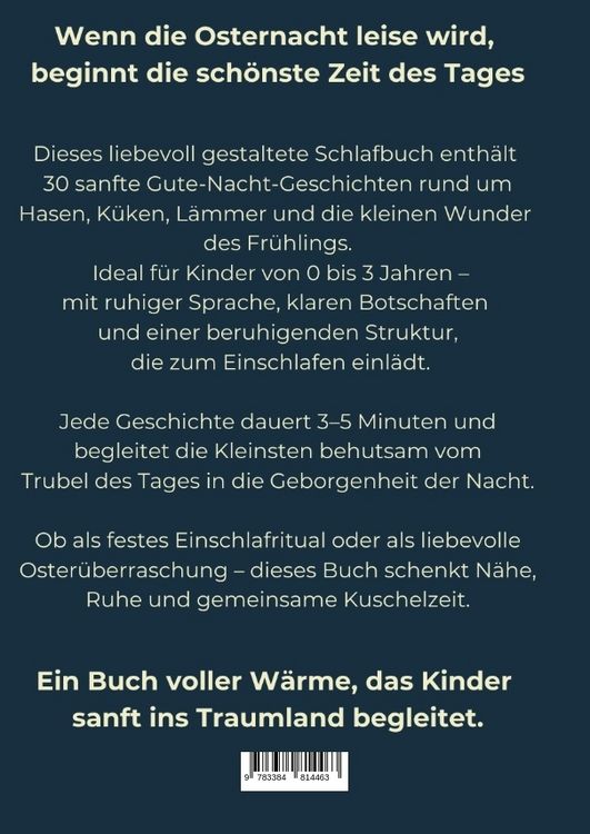 Produktbild: Mein erstes Oster-Schlafbuch, 30 zauberhafte Einschlafgeschichten f&uuml;r die Kleinsten