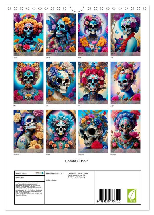 Produktbild: Beautiful Death (Wandkalender 2026 DIN A4 hoch), CALVENDO Monatskalender