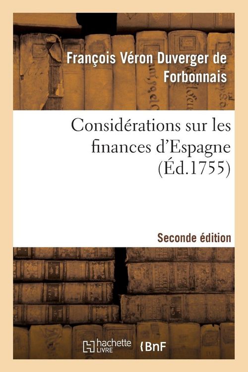 Produktbild: Consid&eacute;rations sur les finances d'Espagne seconde &eacute;dition