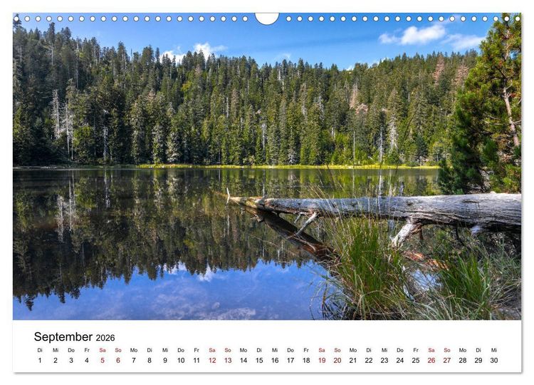 Produktbild: Schwarzwald, Seen und Hochmoore (Wandkalender 2026 DIN A3 quer), CALVENDO Monatskalender