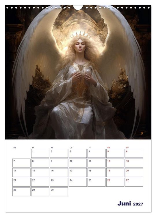 Produktbild: Die reine Sch&ouml;nheit der Engel (Wandkalender 2027 DIN A3 hoch), CALVENDO Monatskalender