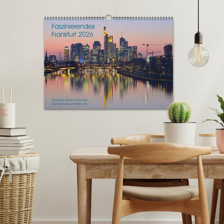 Produktbild: Faszinierendes Frankfurt - Impressionen aus der Mainmetropole (Wandkalender 2026 DIN A3 quer), CALVENDO Monatskalender