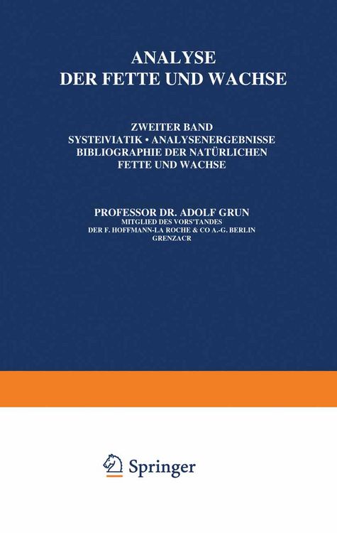 Produktbild: Analyse der Fette und Wachse