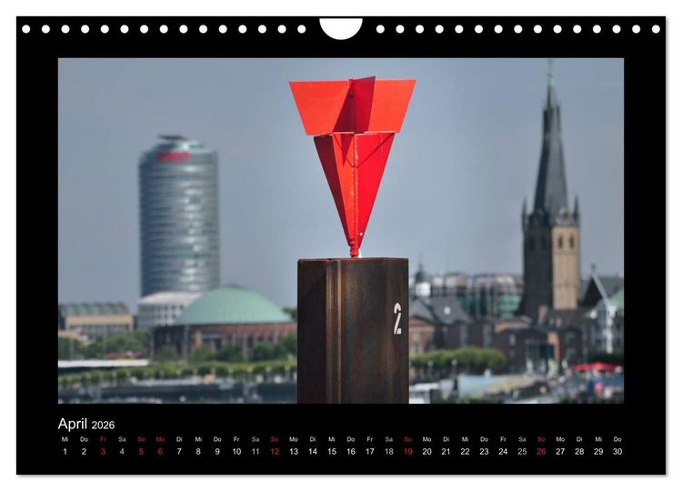 Produktbild: Rot (Wandkalender 2026 DIN A4 quer), CALVENDO Monatskalender
