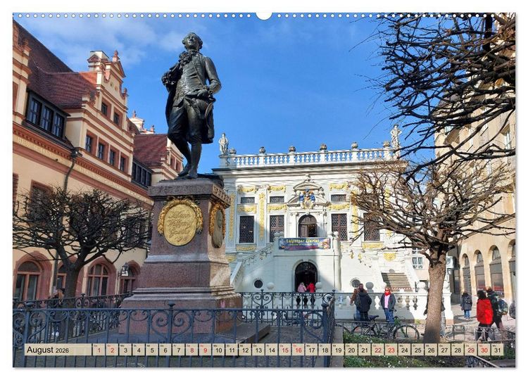 Produktbild: Buntes Leipzig (hochwertiger Premium Wandkalender 2026 DIN A2 quer), Kunstdruck in Hochglanz