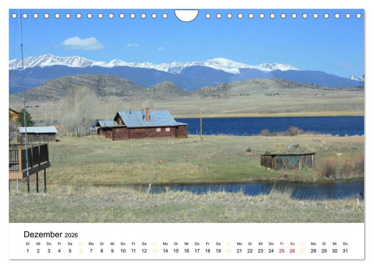 Produktbild: Colorado, USA - Ausflugsziele rund um Colorado Springs (Wandkalender 2026 DIN A4 quer), CALVENDO Monatskalender