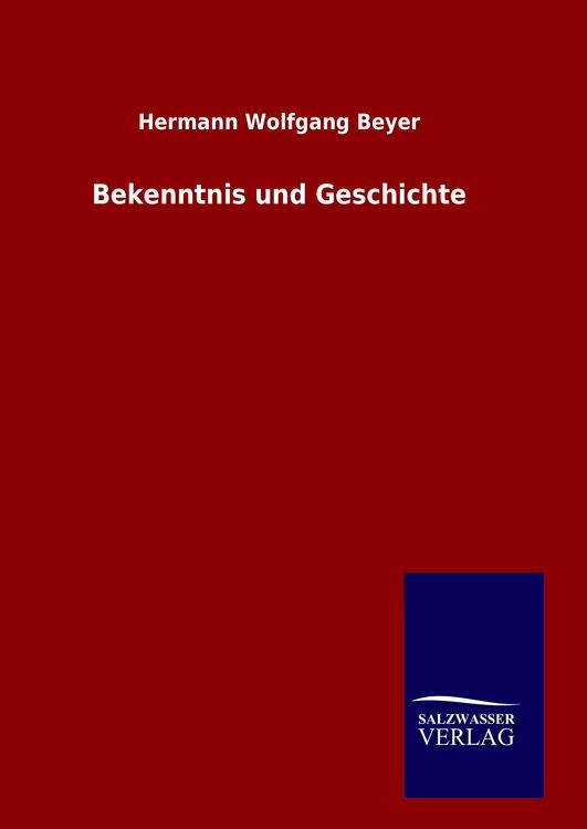 Produktbild: Bekenntnis und Geschichte