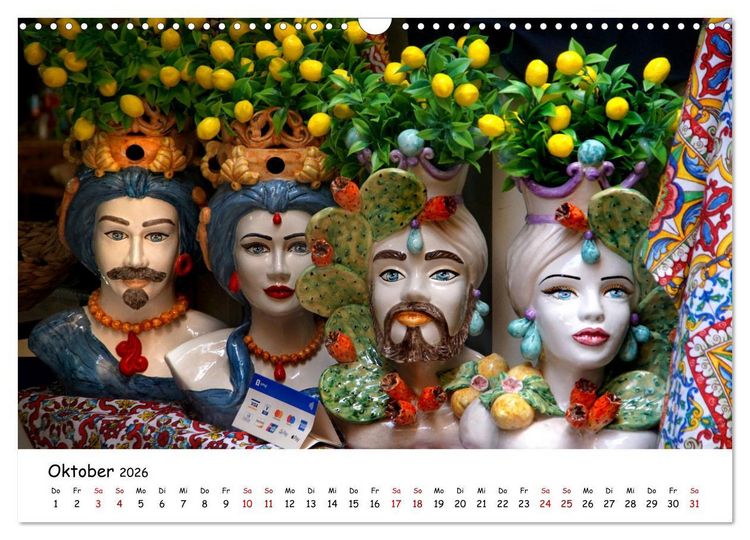 Produktbild: Sizilien - der Osten und die Liparischen Inseln (Wandkalender 2026 DIN A3 quer), CALVENDO Monatskalender
