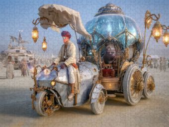Produktbild: CALVENDO Puzzle Festival in der W&uuml;ste | 2000 Teile Lege-Gr&ouml;&szlig;e 90x67cm Foto-Puzzle f&uuml;r gl&uuml;ckliche Stunden