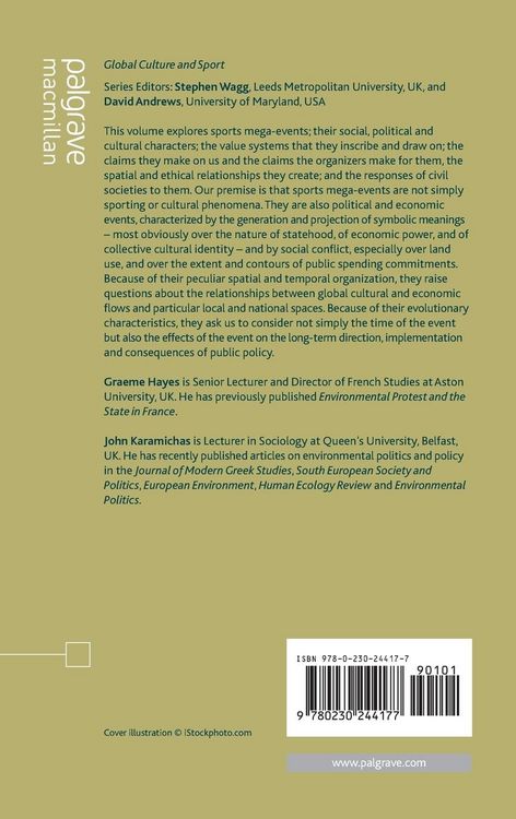 Produktbild: Olympic Games, Mega-Events and Civil Societies