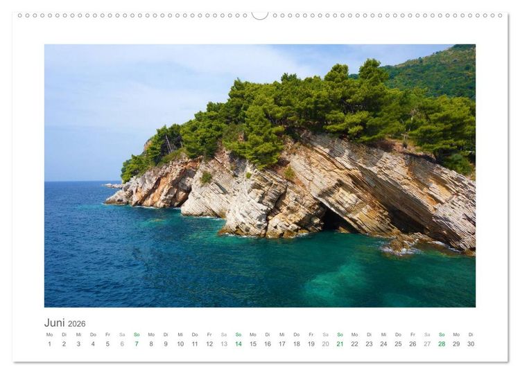 Produktbild: Traumhaftes Montenegro - Entdecken Sie die Perle der Adria im S&uuml;den Europas (Wandkalender 2026 DIN A2 quer), CALVENDO Monatskalender